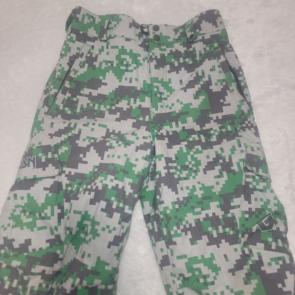 Burton Snow Pants Boys Large L Heavy Winter Snowboard Ski 14/16 Minecraft